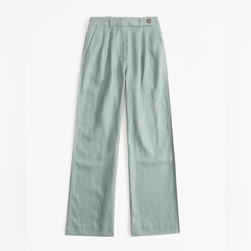 A&F Sloane Tailored Premium Linen Pant size 24